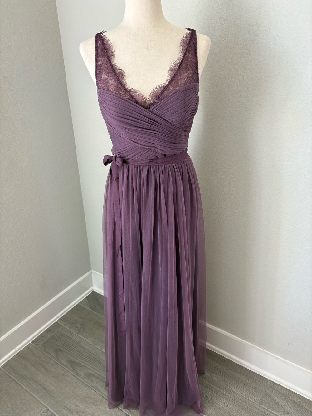 Anthro Hitherto Fleur Dress Romantic Greek Lace Inspired Bridesmaid Wedding Maxi